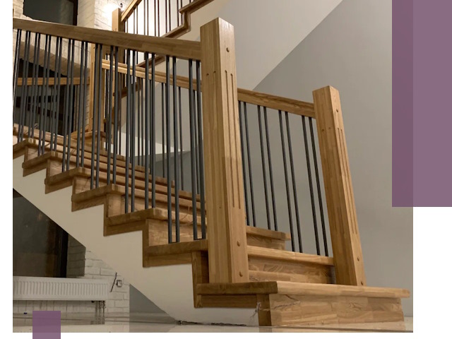 Реставрация деревянных и металлических лестниц в Михайловке