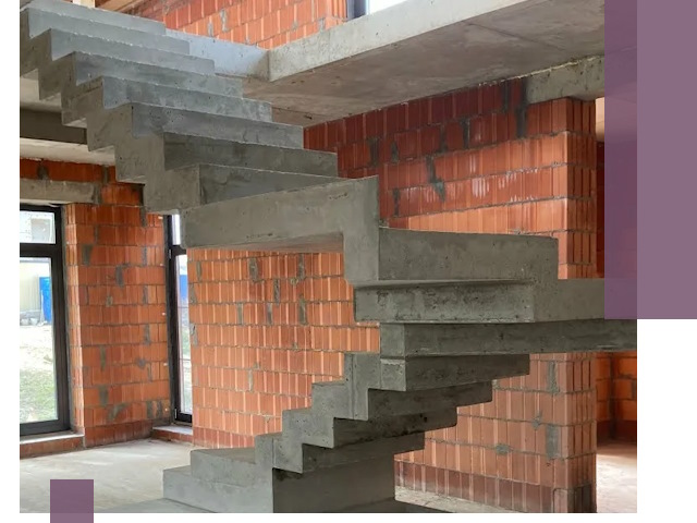 Изготовление бетонных лестниц под ключ в Михайловке