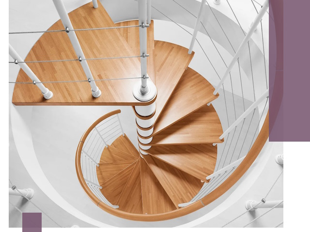 Изготовление винтовых лестниц под ключ в Михайловке