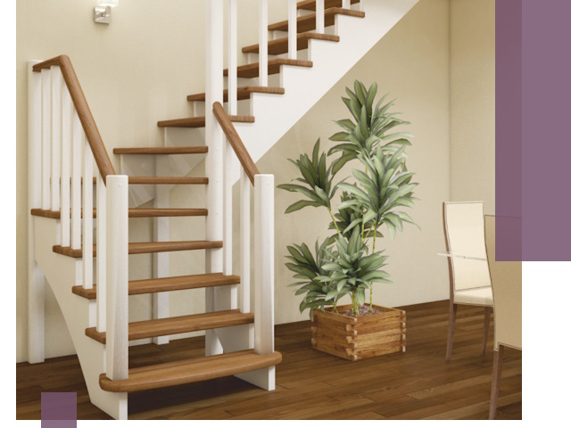 Г-образные лестницы под ключ в Михайловке — изготовление и монтаж