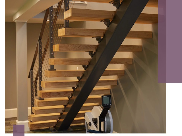 Лестницы на монокосоурах под ключ в Михайловке - изготовление и монтаж