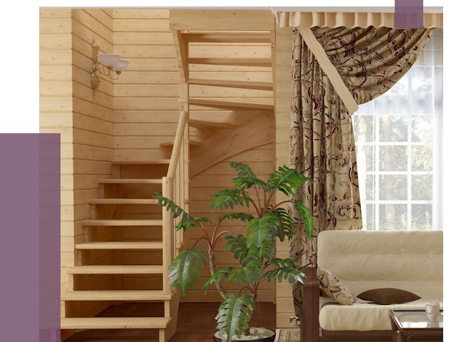 Лестницы для дачи в Михайловке от 75490 руб.  | ПРОЛЁТ-Мхл