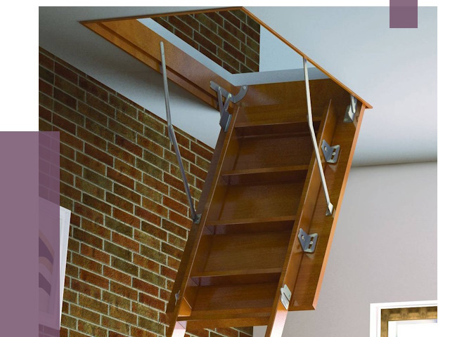 Установка чердачной лестницы в Михайловке от 7778 руб. | ПРОЛЁТ-Мхл