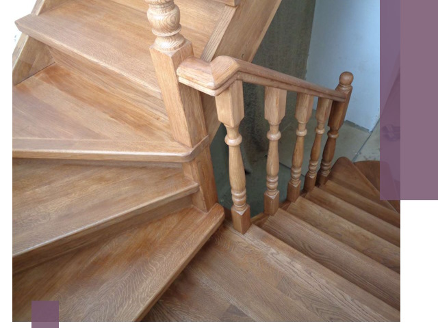 Дубовые лестницы под ключ в Михайловке: изготовление и монтаж