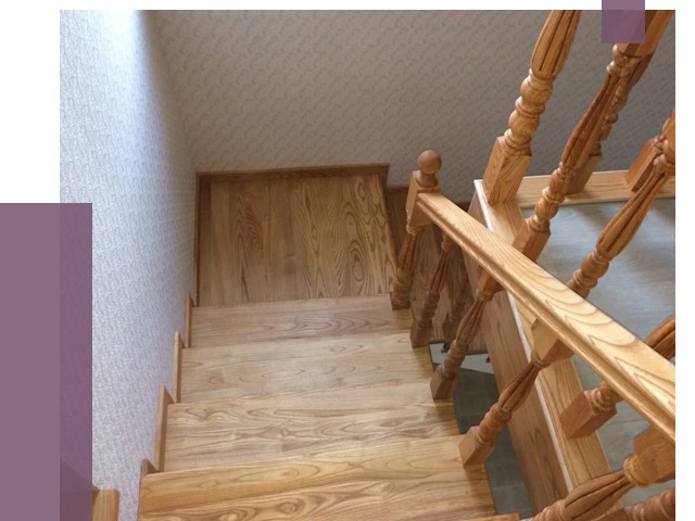 Сосновые лестницы в Михайловке под ключ от 8032 руб.  | ПРОЛЁТ-Мхл