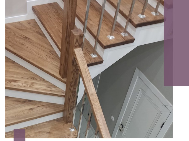 Обшивка металлических лестниц под ключ в Михайловке