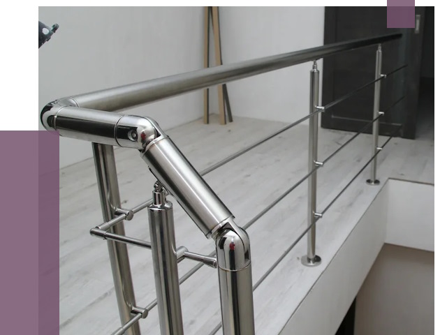 Перила из нержавеющей стали в Михайловке от 8947 руб. под ключ | ПРОЛЁТ-Мхл