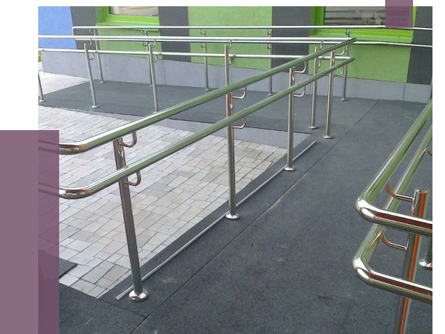 Ограждения пандусов в Михайловке от 4321 руб. монтаж | ПРОЛЁТ-Мхл