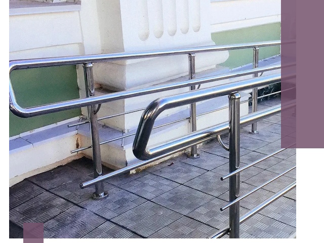 Ограждения пандусов из металла и нержавейки в Михайловке