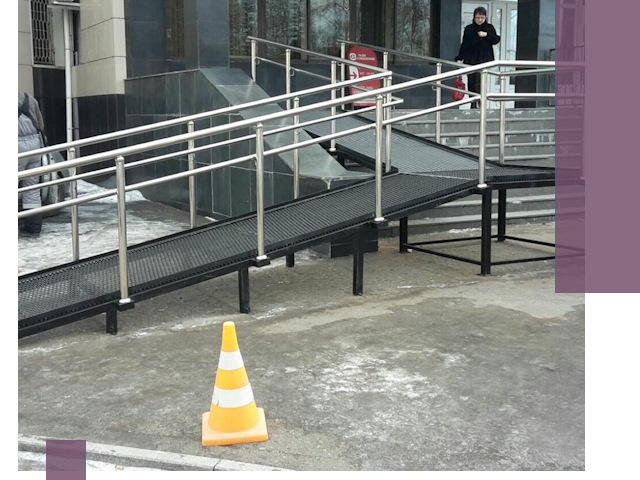 Стационарные пандусы под ключ в Михайловке — изготовление и монтаж