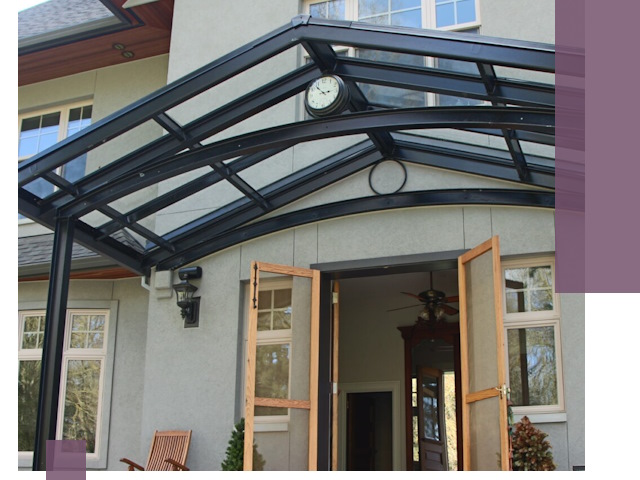 Изготовление и монтаж навесов и козырьков в Михайловке