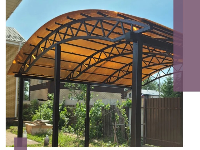 Изготовление навесов под ключ в Михайловке из качественных материалов