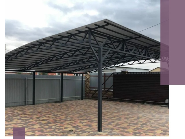 Недорогие навесы под ключ в Михайловке — изготовление и монтаж