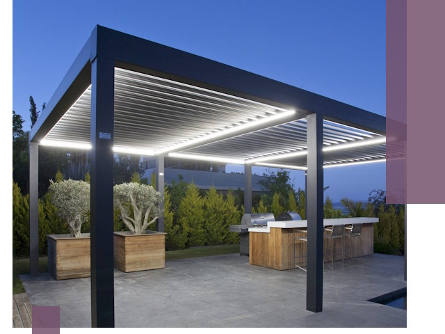 Навесы отдельно стоящие под ключ в Михайловке из металла и поликарбоната