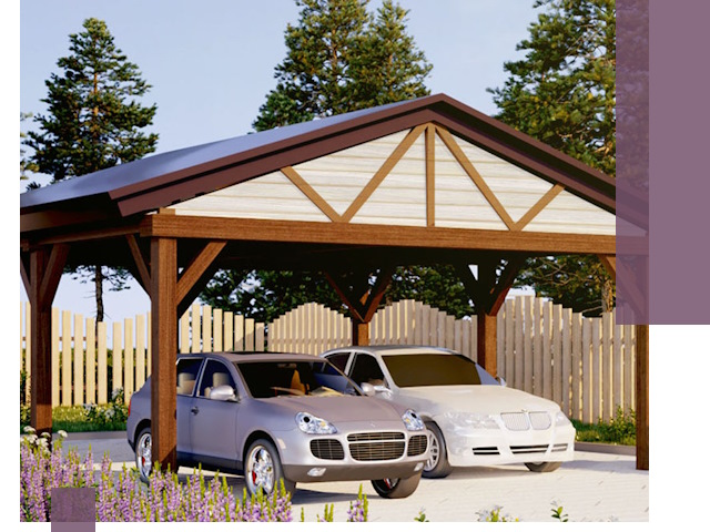 Навесы для автомобиля в Михайловке — изготовление и монтаж