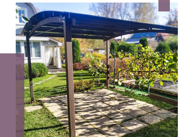 Навесы для дачи в Михайловке от 12658 руб. под ключ — ПРОЛЁТ-Мхл