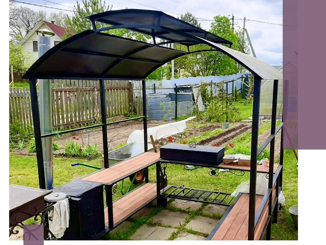 Навесы для барбекю в Михайловке: изготовление, монтаж и демонтаж