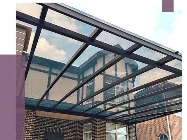 Навесы из поликарбоната в Михайловке от 8561 руб. под ключ — ПРОЛЁТ-Мхл