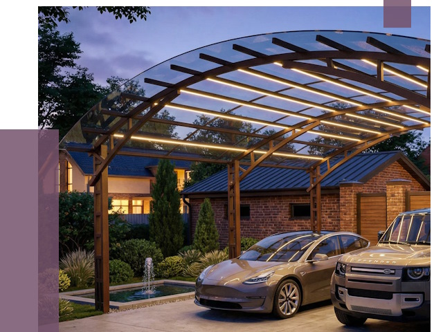 Металлические навесы в Михайловке от 12607 руб. под ключ — ПРОЛЁТ-Мхл