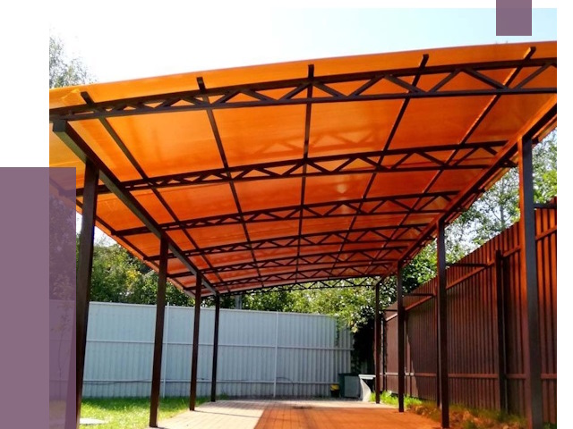 Односкатные навесы под ключ в Михайловке от 13065 руб. 