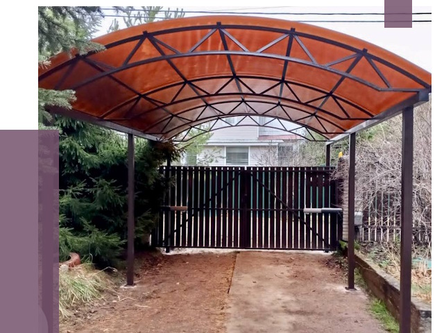 Арочные навесы в Михайловке от 12658 руб. — изготовление и монтаж | ПРОЛЁТ-Мхл