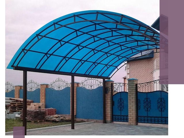 Арочные навесы под ключ в Михайловке — изготовление и монтаж