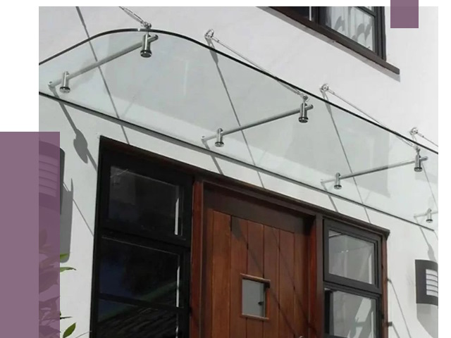 Стеклянные козырьки в Михайловке от 18809 руб. | ПРОЛЁТ-Мхл