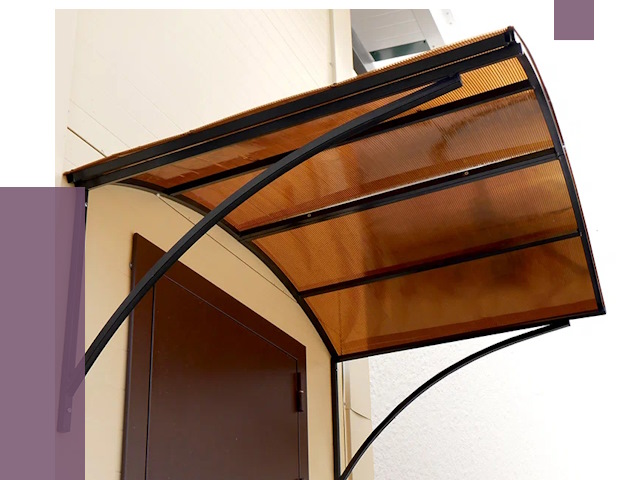 Недорогие козырьки в Михайловке от 7544 руб.  | ПРОЛЁТ-Мхл