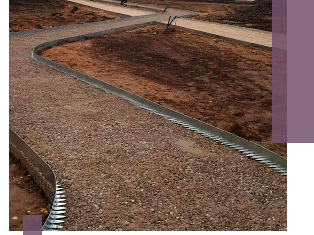 Металлические бордюры под ключ в Михайловке — изготовление и монтаж