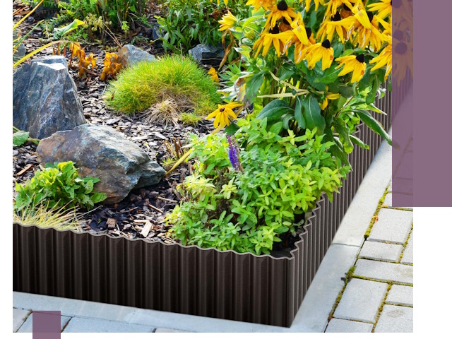 Металлические бордюры для клумб в Михайловке — производство и монтаж