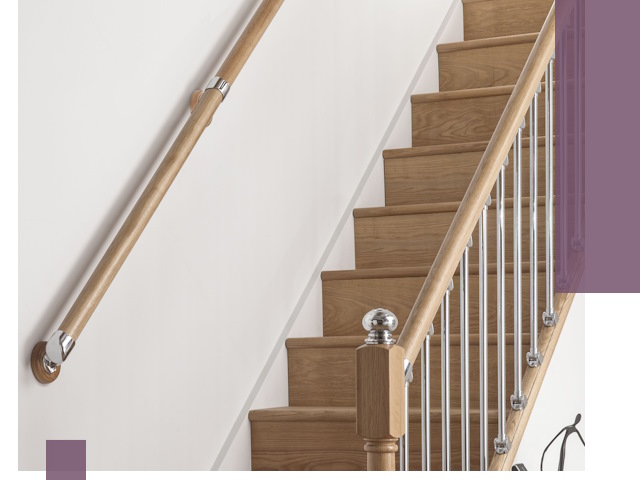 Пристенные поручни из стали и нержавейки под монтаж в Михайловке