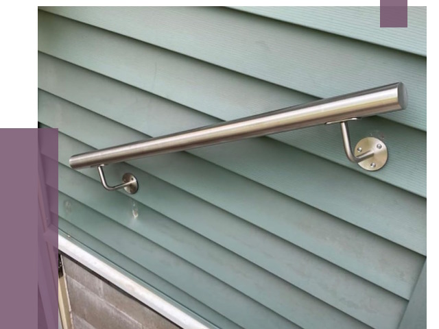 Поручни из нержавеющей стали в Михайловке от 7625 руб.  | ПРОЛЁТ-Мхл